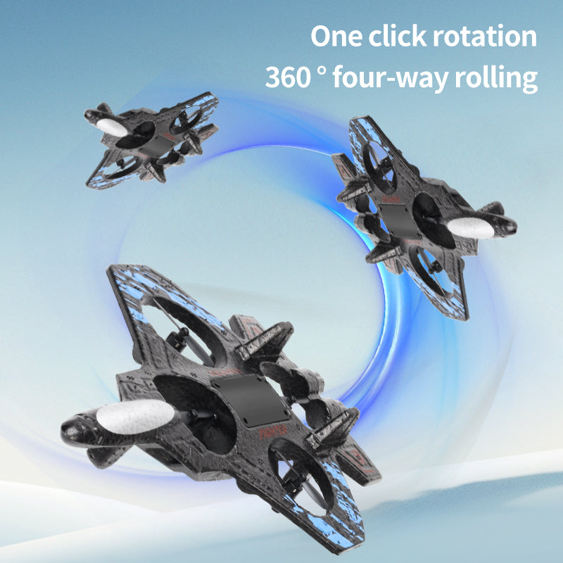 ✨Plane Fighter Jet with LED Light, Auto Hovering, 360° Flip