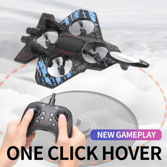 ✨Plane Fighter Jet with LED Light, Auto Hovering, 360° Flip